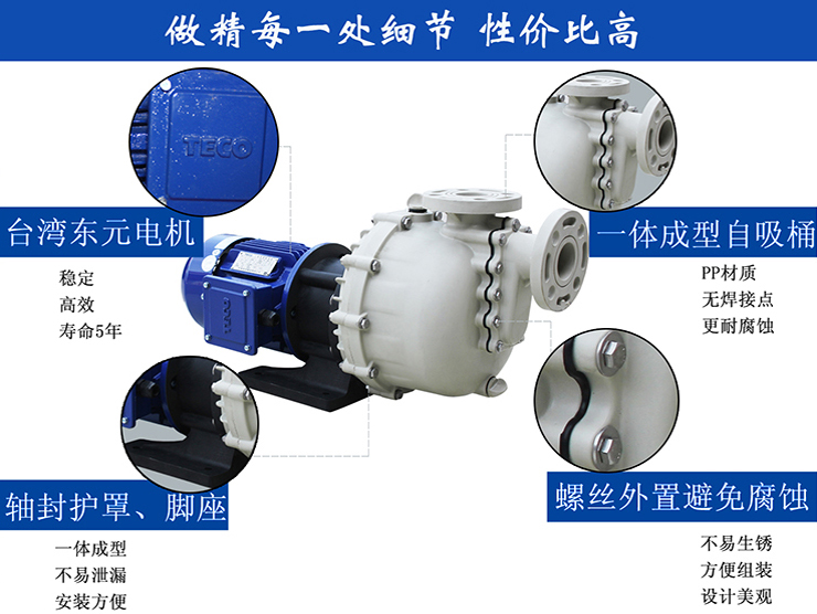 耐腐蝕自吸泵廠家產品結構圖片